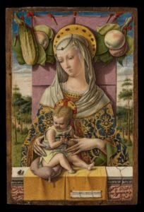 カルロ・クリヴェッリ　＜聖母子＞　テンペラ、金/板　メトロポリタン美術館