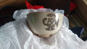 因州守紋　茶碗