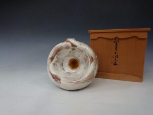 八木一夫　刷毛目扁壷